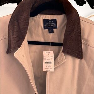 J crew barn stone jacket corduroy collar